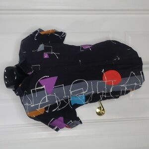 Venezia Asymmetrical Vintage 1980s 1990s Button Down Casual Friday Shirt Large
